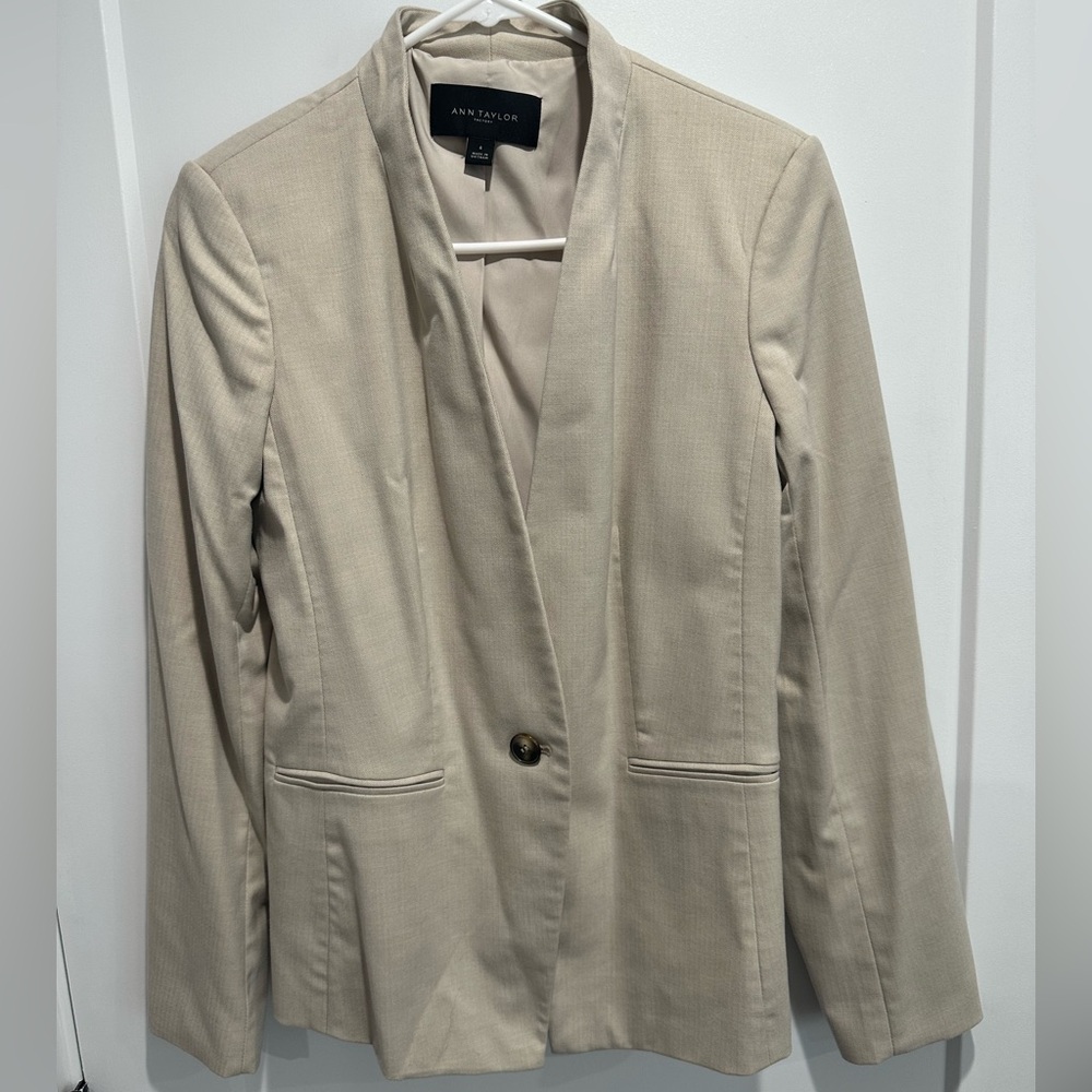 Ann Taylor Factory Beige Blazer